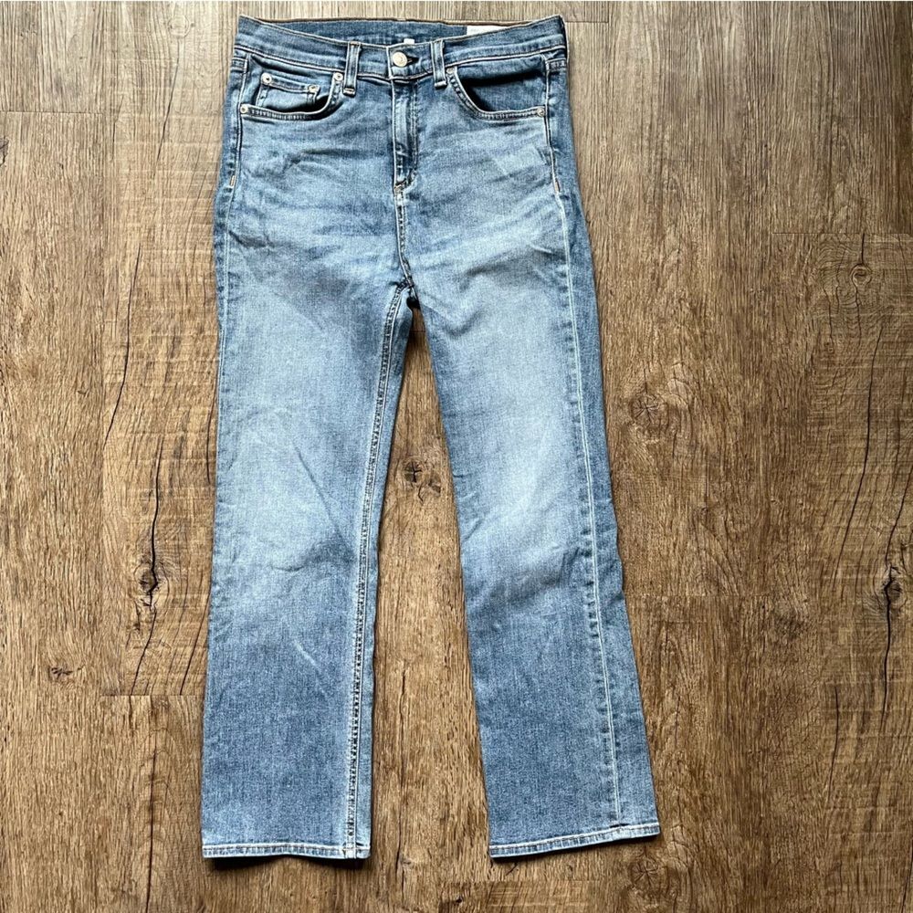 rag & bone 10 Inch Crop Light Wash Jeans - 28